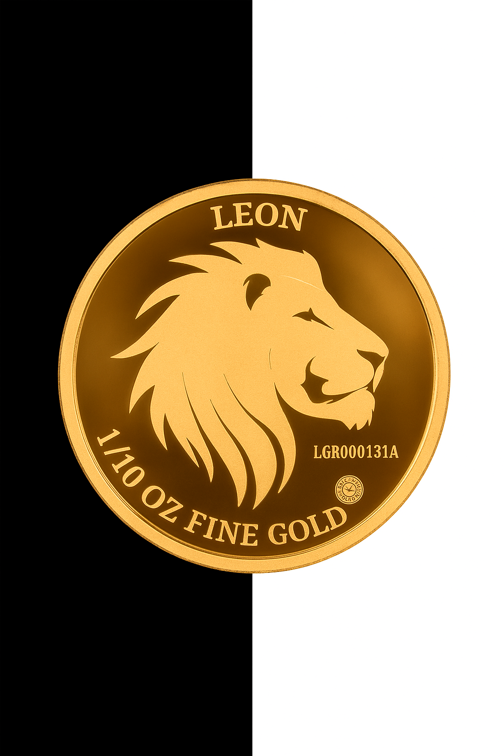 Moneda de oro de 1/10 oz León de Sempsa