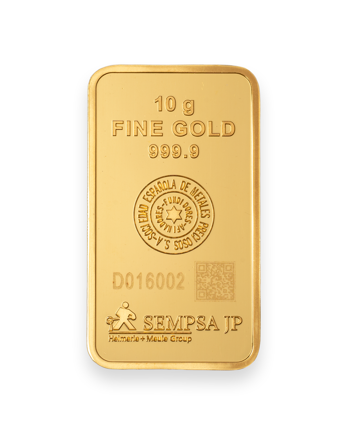 Lingote de Oro 10gr Sempsa