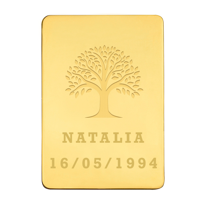 Lingote Árbol de la Vida Personalizado