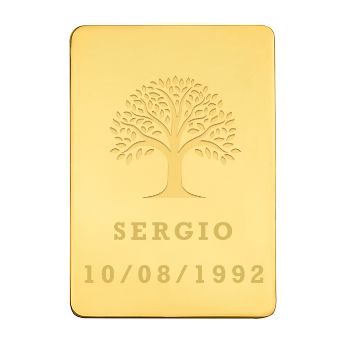 Lingote Árbol de la Vida Personalizado
