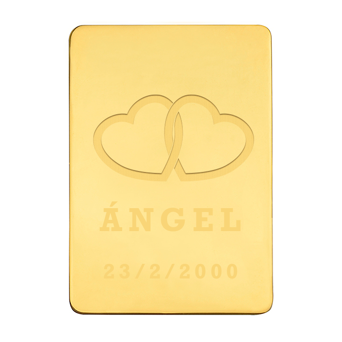Lingote Corazones Personalizado