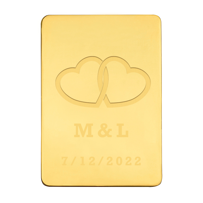 Lingote Corazones Personalizado