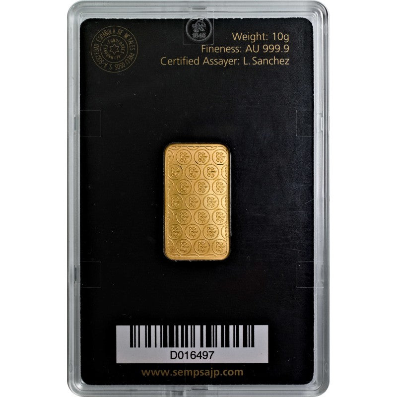 Lingote de Oro 10gr Sempsa