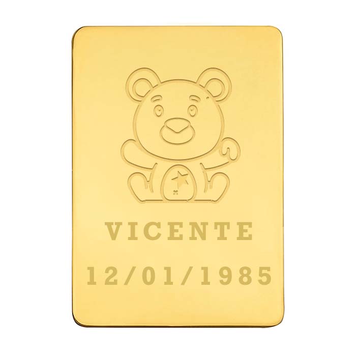 Lingote Osito Personalizado
