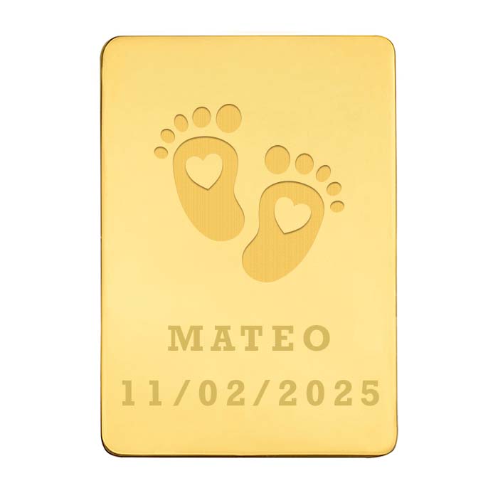 Lingote Pies bebé Personalizado