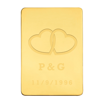 Lingote Corazones Personalizado