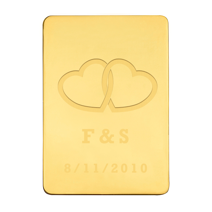 Lingote Corazones Personalizado