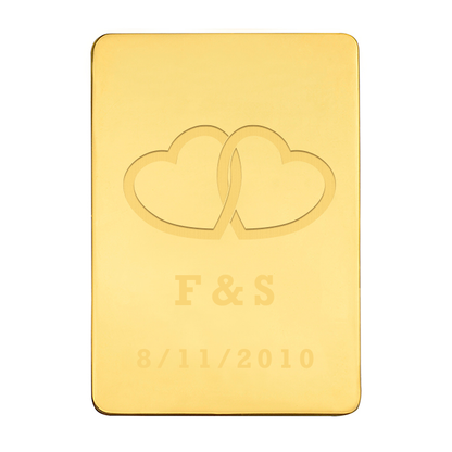 Lingote Corazones Personalizado