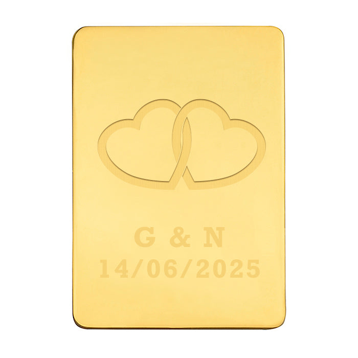 Lingote Corazones Personalizado