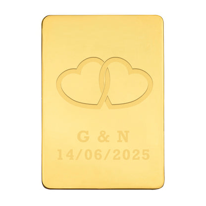 Lingote Corazones Personalizado
