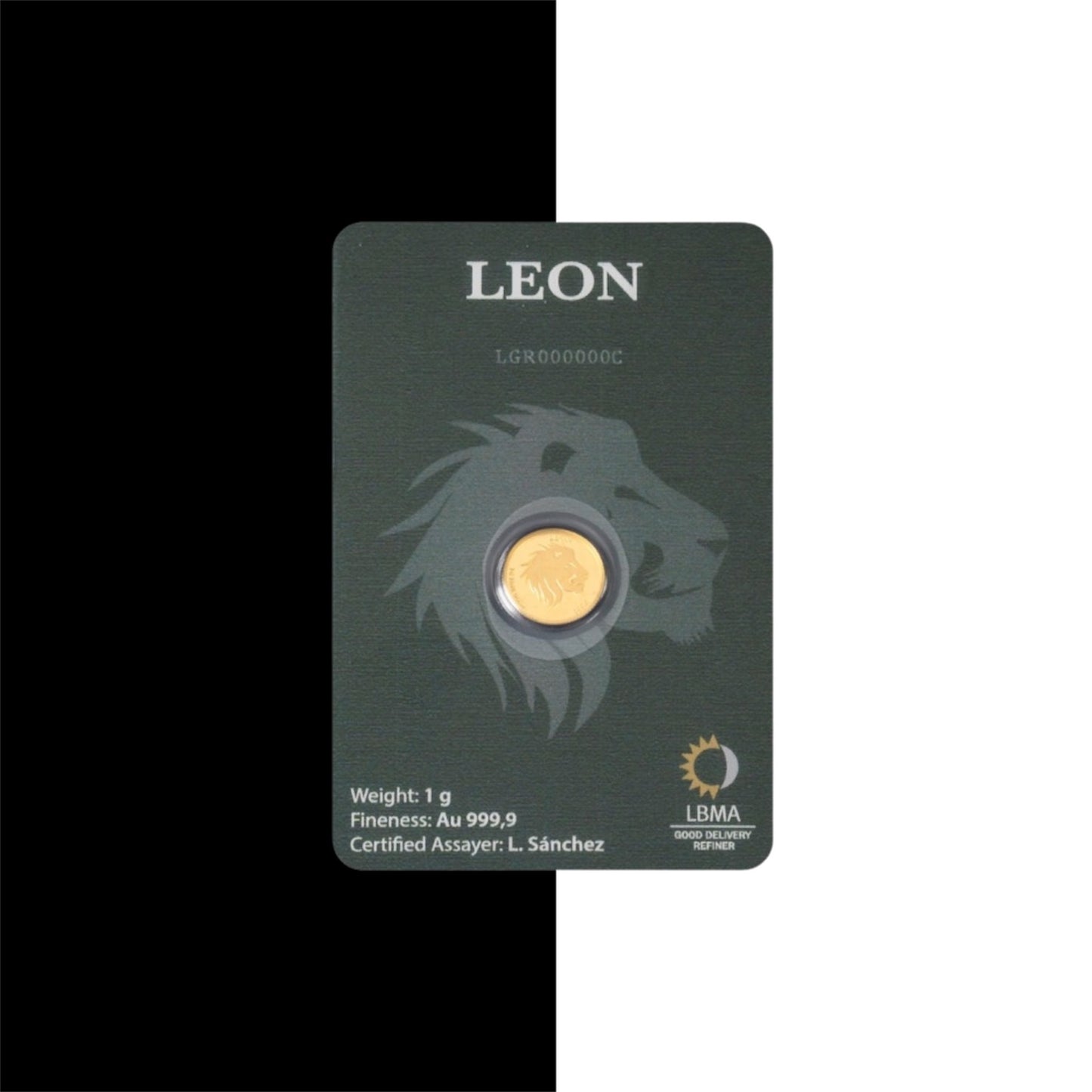 Moneda de oro de 1gr León de Sempsa