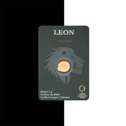 Moneda de oro de 1gr León de Sempsa