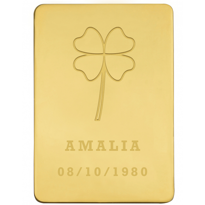 Lingote Trébol de la suerte Personalizado