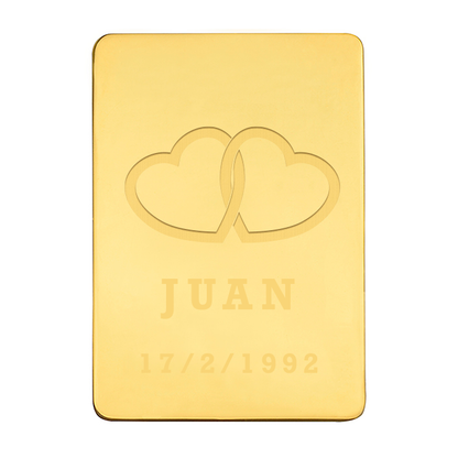 Lingote Corazones Personalizado