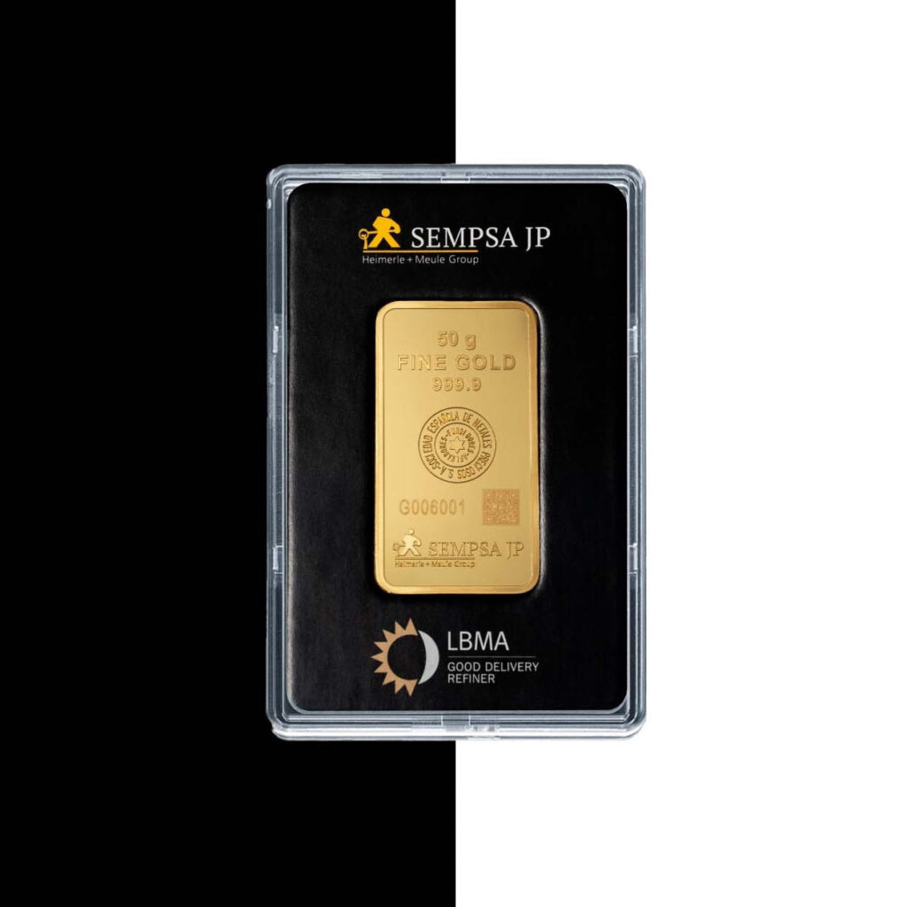 Lingote de Oro 50gr Sempsa