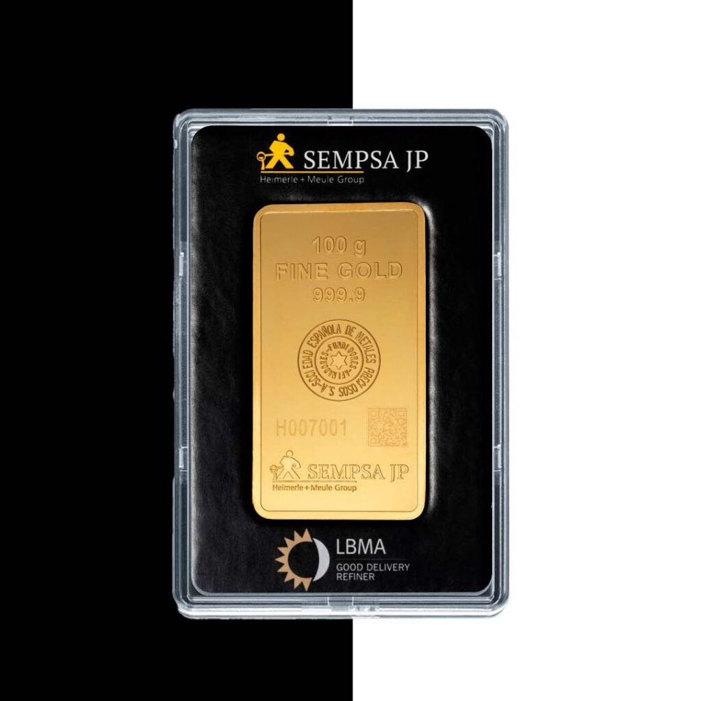Lingote de Oro 100gr Sempsa