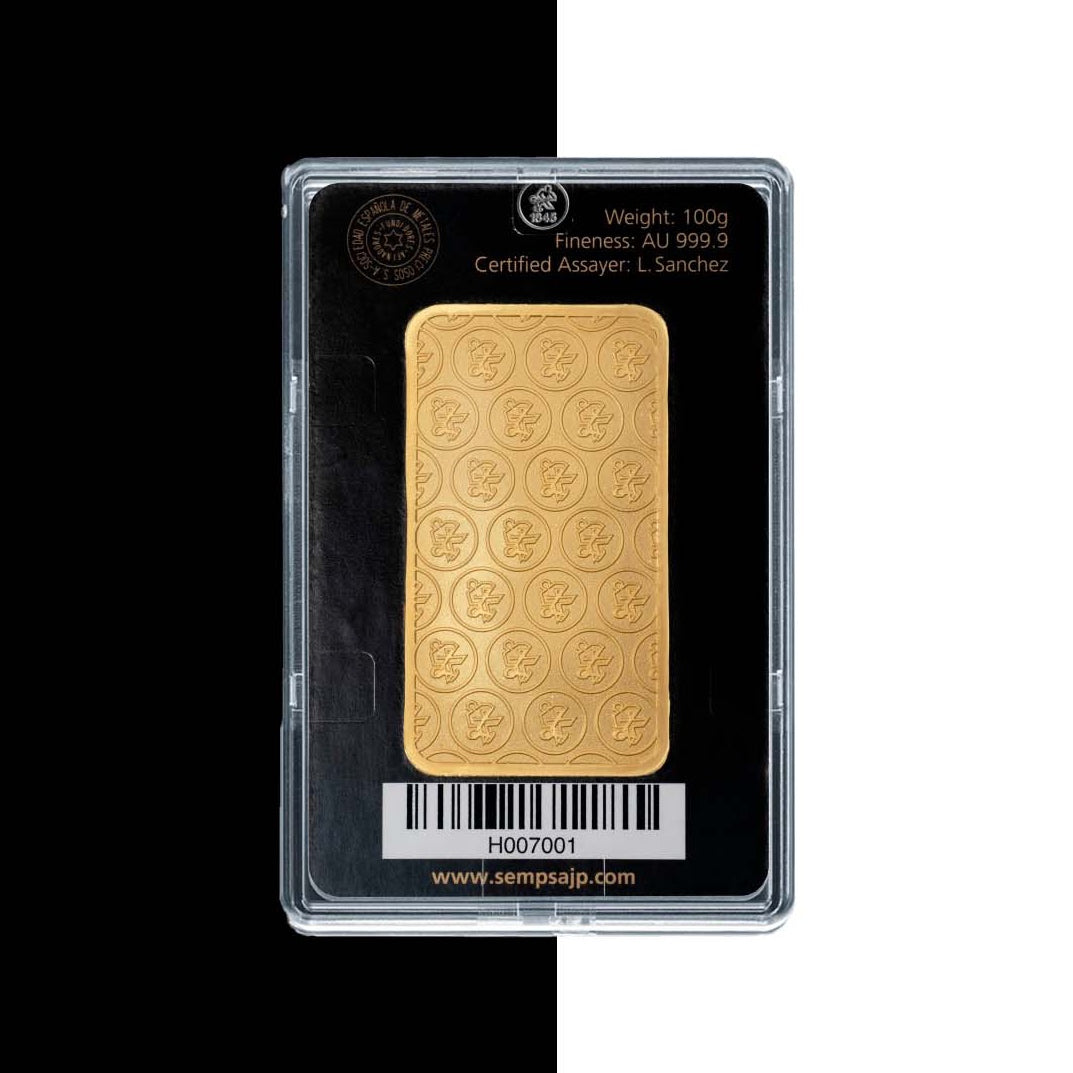 Lingote de Oro 100gr Sempsa