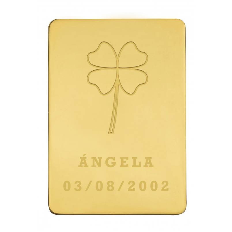Lingote Trébol de la suerte Personalizado