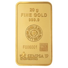 Lingote de Oro 20gr Sempsa